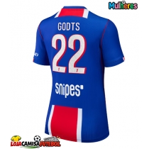Camisa de Futebol Paris Saint-Germain Mika Godts #22 Equipamento Principal Mulheres 2026-27 Manga Curta